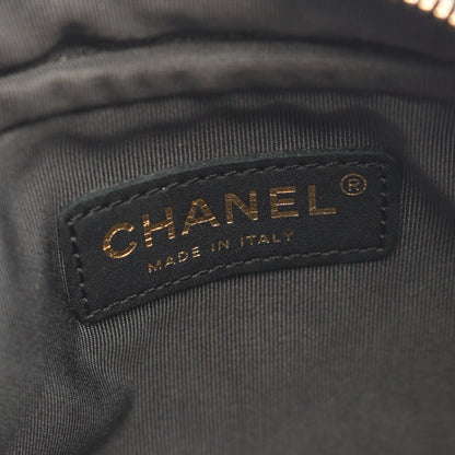 マトラッセ チェーンショルダーバッグ キャビアスキン グレー ゴールド金具 シャネル バッグ CHANEL
