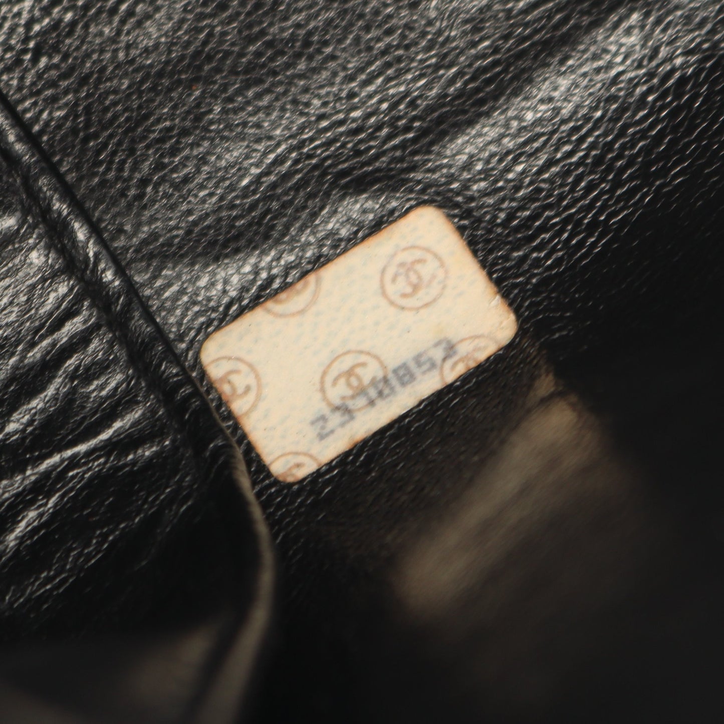 マトラッセ ショルダーバッグ ラムスキン ブラック ゴールド金具 ヴィンテージ シャネル バッグ CHANEL
