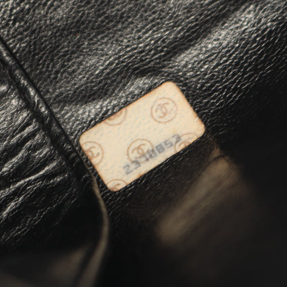 マトラッセ ショルダーバッグ ラムスキン ブラック ゴールド金具 ヴィンテージ シャネル バッグ CHANEL