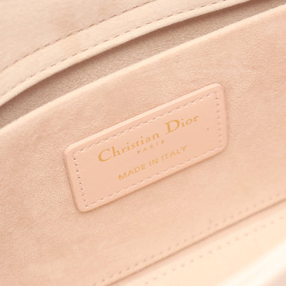 Lady D-Joy ミディアム カナージュ 2WAY ハンドバッグ レザー ライトピンク クリスチャンディオール バッグ Christian Dior