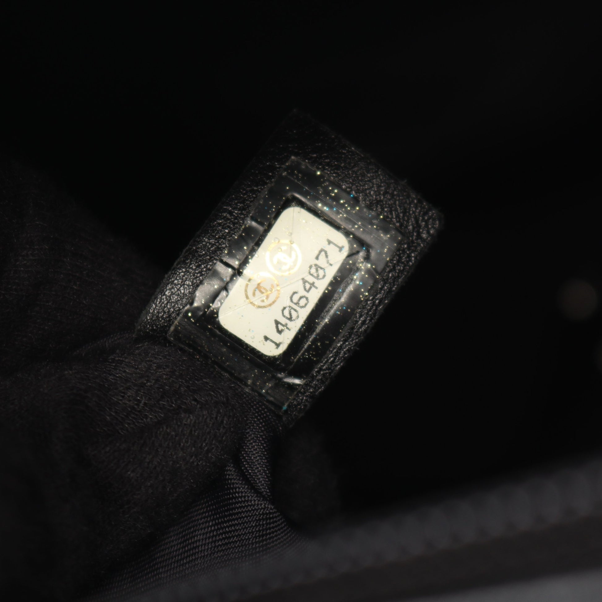 パリビアリッツPM ハンドバッグ トートバッグ コーティングキャンバス レザー ブラック シルバー金具 シャネル バッグ CHANEL