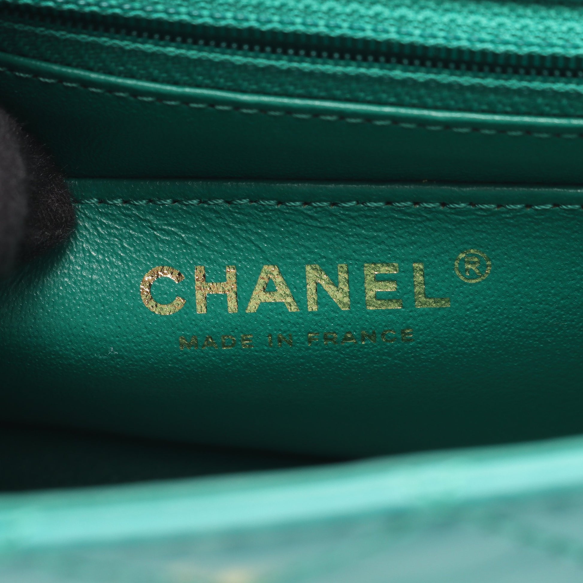 2.55 Wチェーンショルダーバッグ エイジドカーフスキン グリーン ゴールド金具 シャネル バッグ CHANEL