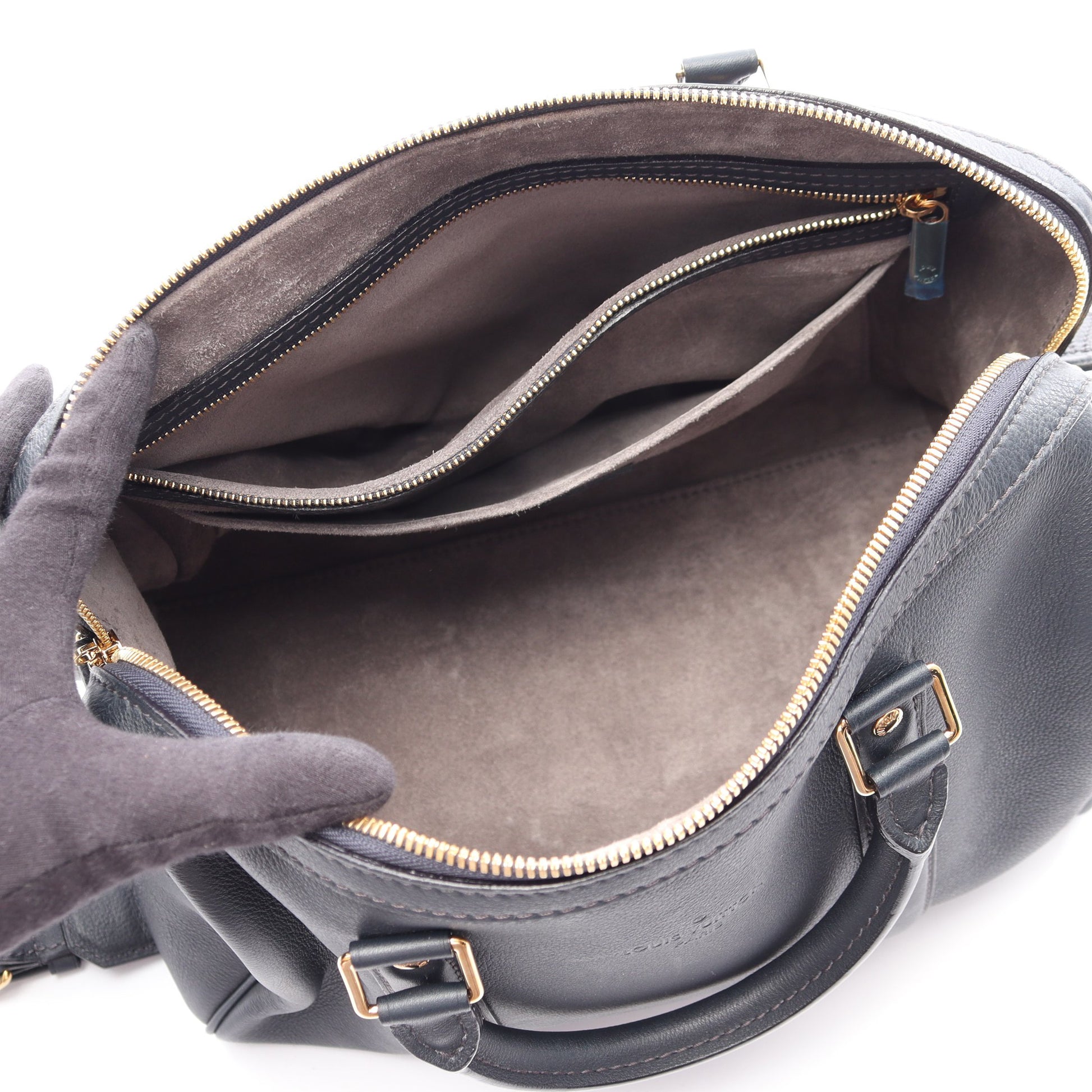 SCバッグPM パルナセア 2WAY ハンドバッグ レザー ネイビー ルイヴィトン バッグ LOUIS VUITTON