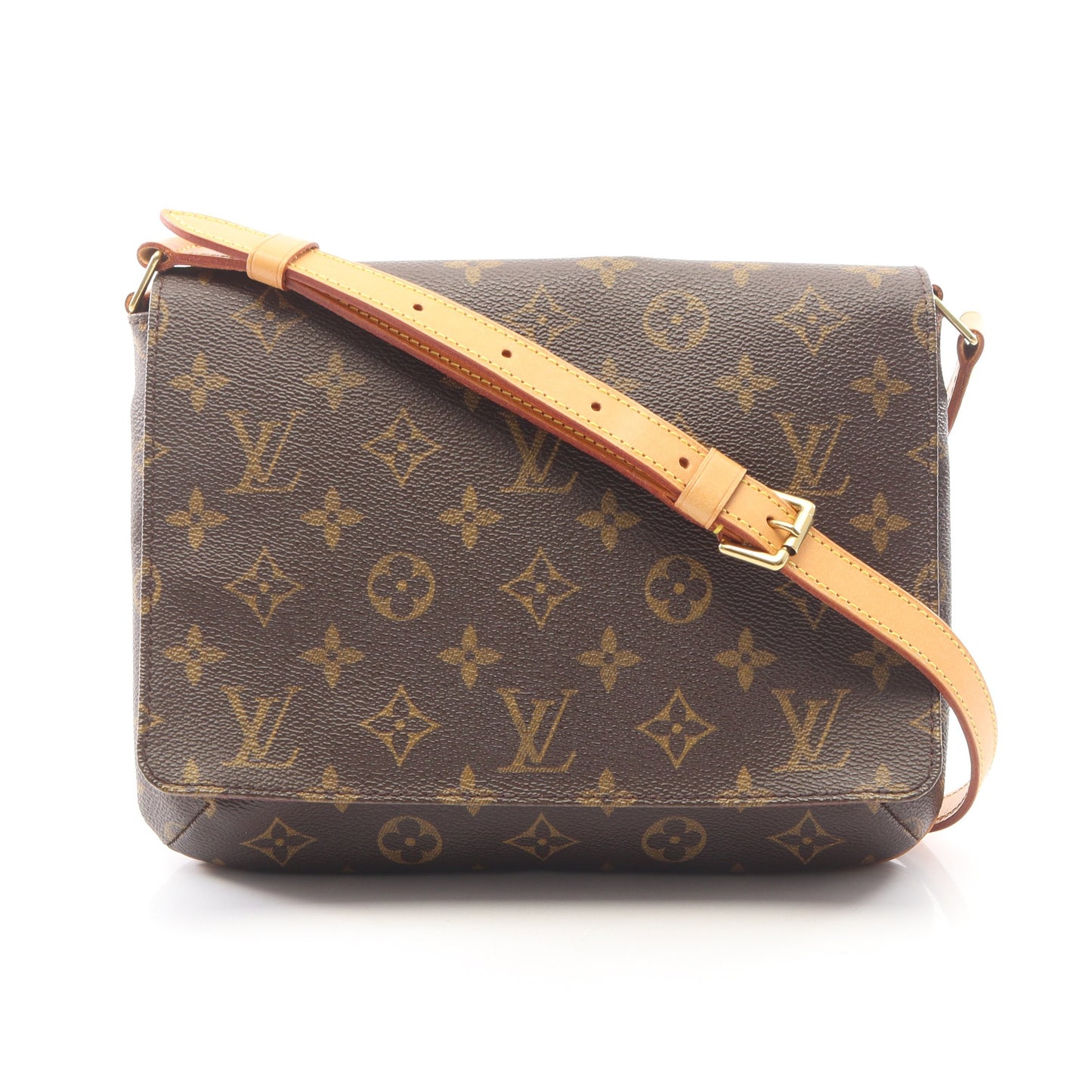 ミュゼットタンゴ ショートストラップ モノグラム ショルダーバッグ PVC レザー ブラウン ルイヴィトン バッグ LOUIS VUITTON