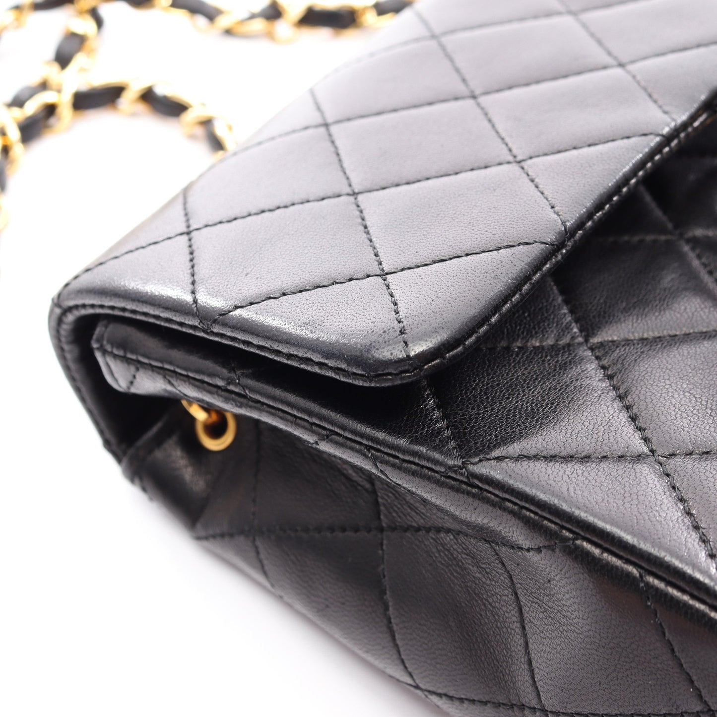 ミニマトラッセ20 チェーンショルダーバッグ ラムスキン ブラック ゴールド金具 シャネル バッグ CHANEL