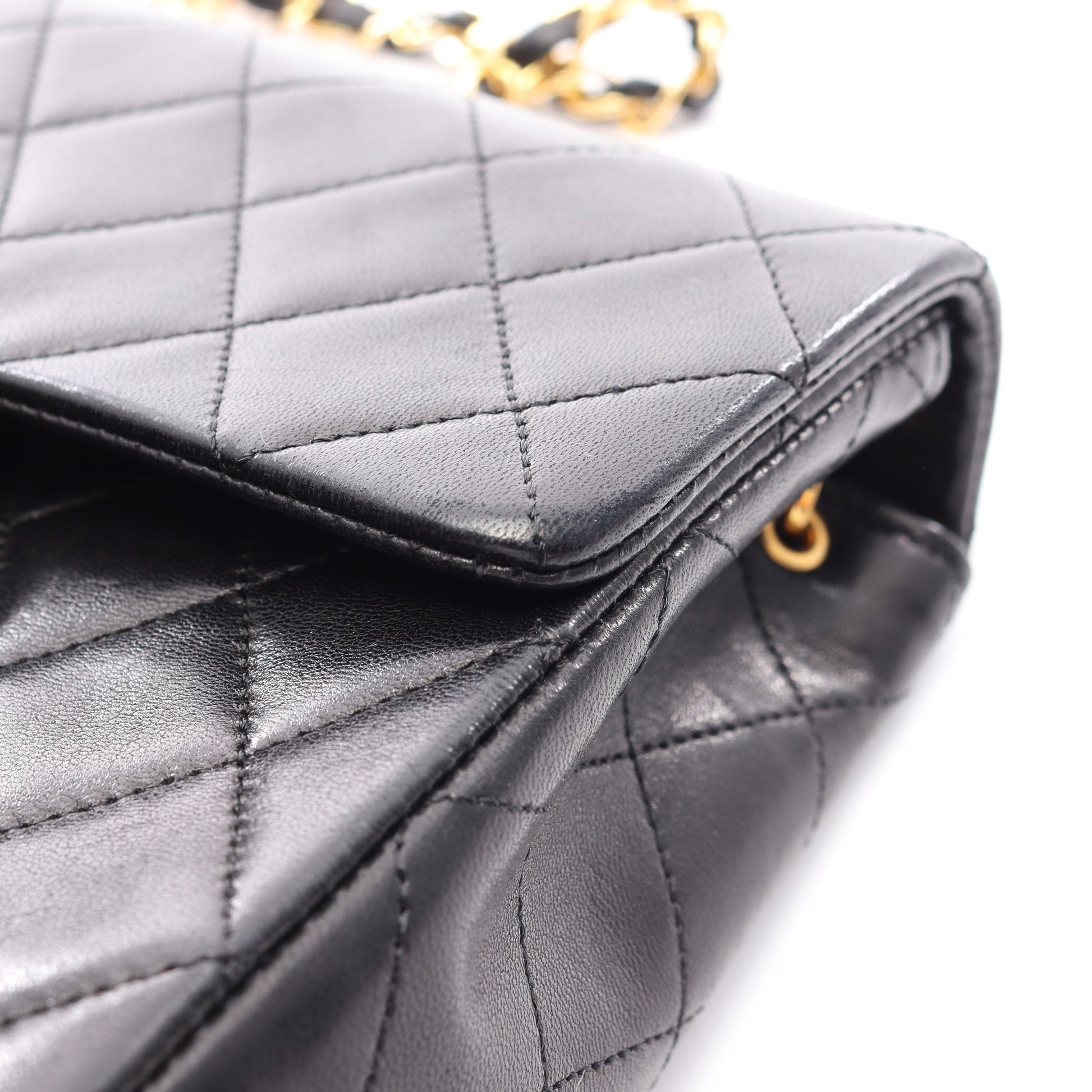 ミニマトラッセ20 チェーンショルダーバッグ ラムスキン ブラック ゴールド金具 シャネル バッグ CHANEL