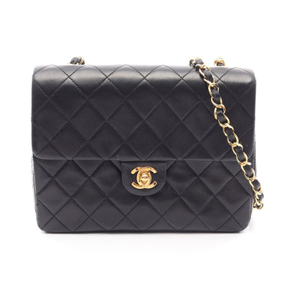 ミニマトラッセ20 チェーンショルダーバッグ ラムスキン ブラック ゴールド金具 シャネル バッグ CHANEL