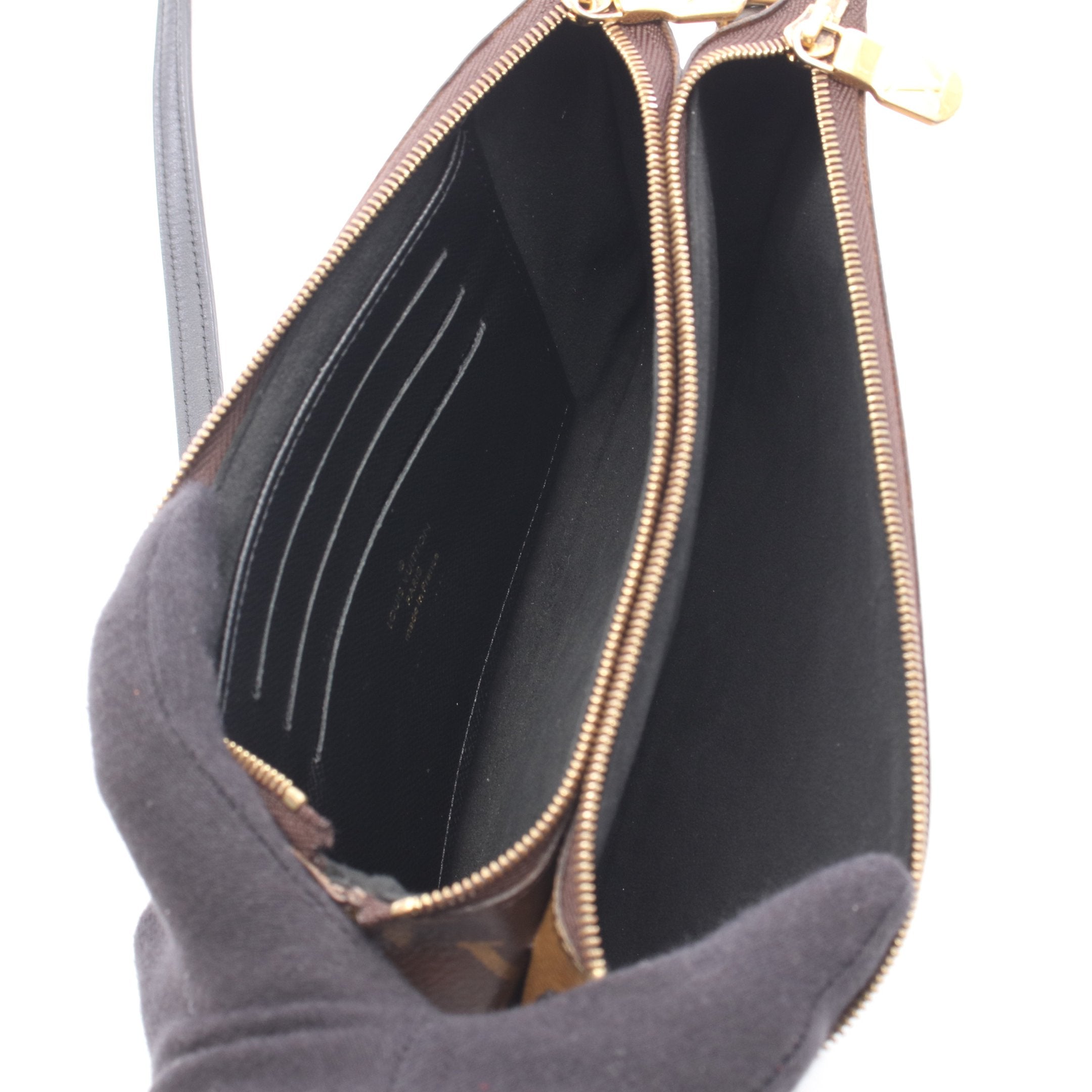 極美品　ポシェット・ドゥーブルジップ モノグラム ジャイアント リバース LOUIS VUITTON（ルイ・ヴィトン） 【良品】ルイヴィトン モノグラム