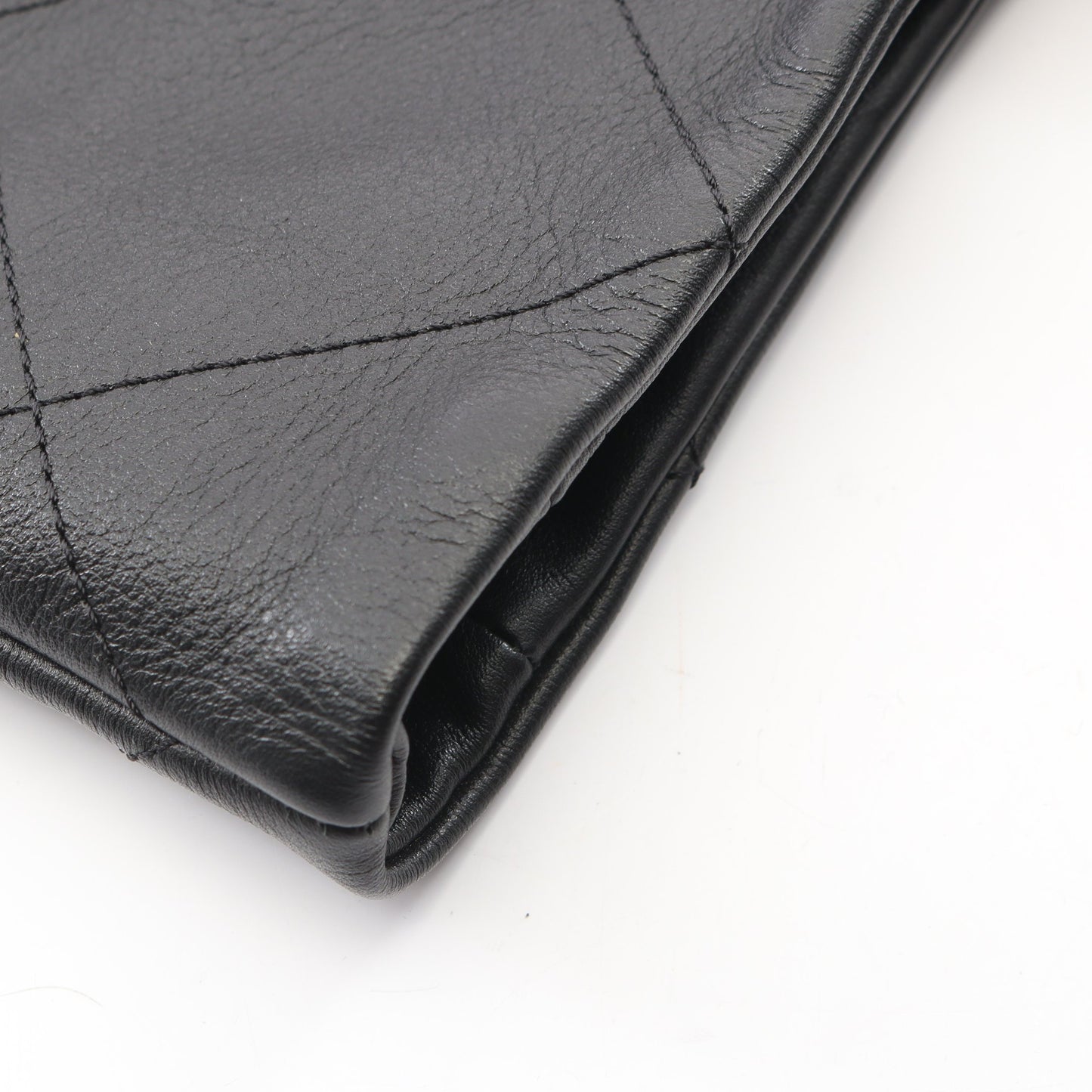 マトラッセ マキシショッピング 2WAY チェーンショルダーバッグ チェーントートバッグ ラムスキン ブラック ゴールド金具 シャネル バッグ CHANEL