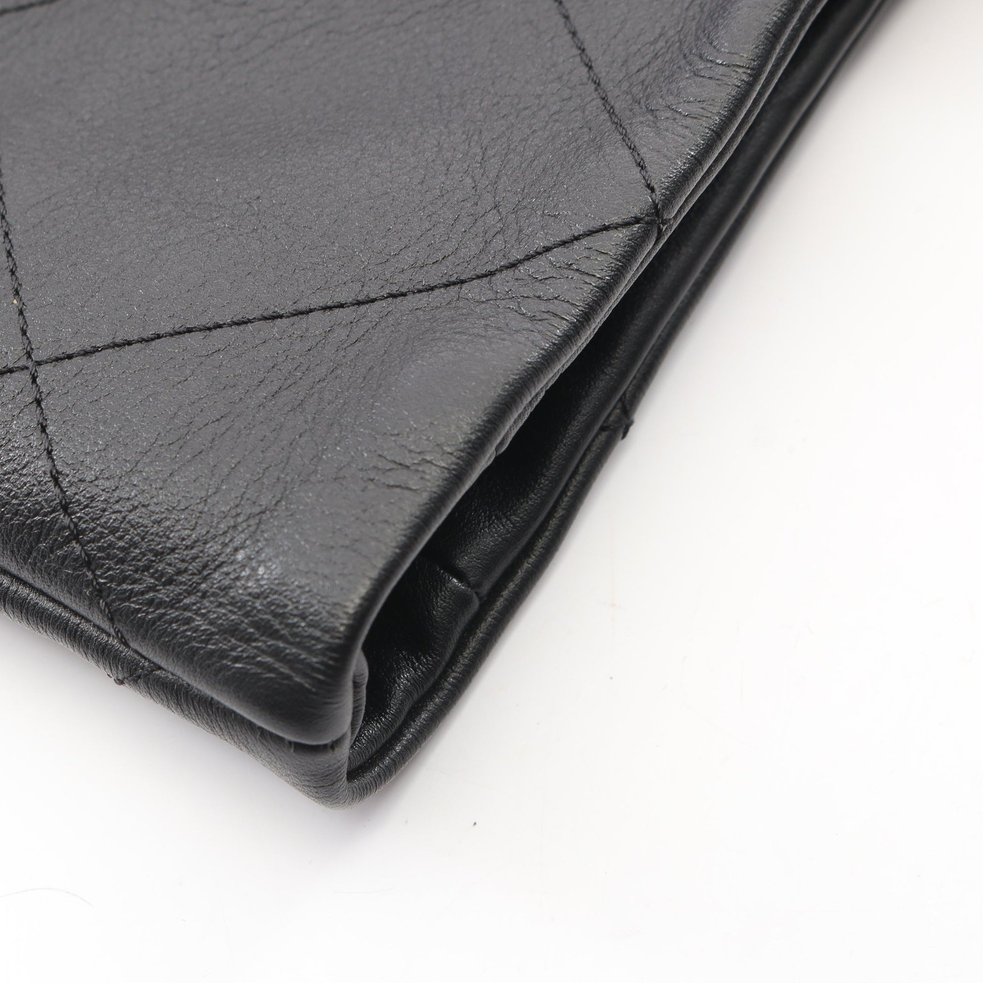 マトラッセ マキシショッピング 2WAY チェーンショルダーバッグ チェーントートバッグ ラムスキン ブラック ゴールド金具 シャネル バッグ CHANEL