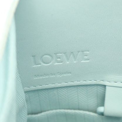 ハンモックバッグ コンパクト 2WAY ハンドバッグ レザー ライトブルー ロエベ バッグ LOEWE