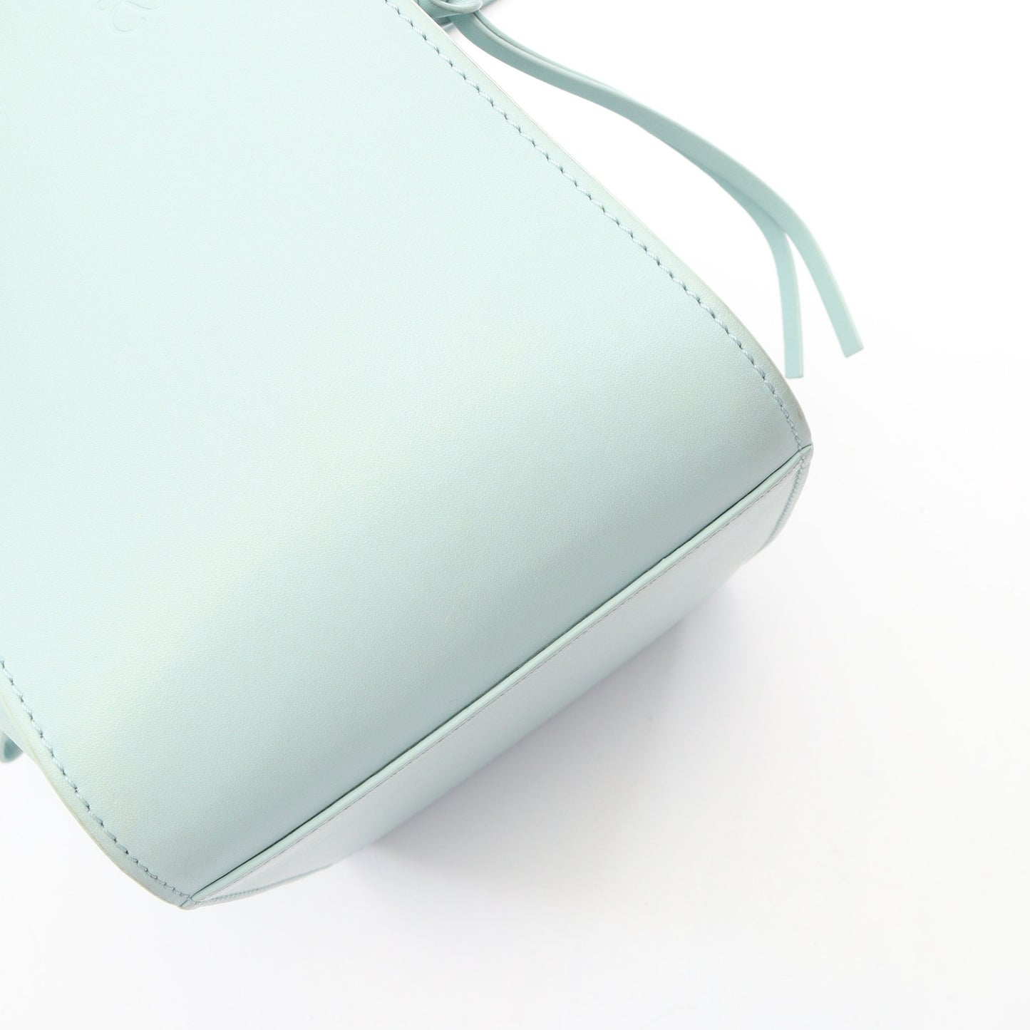ハンモックバッグ コンパクト 2WAY ハンドバッグ レザー ライトブルー ロエベ バッグ LOEWE