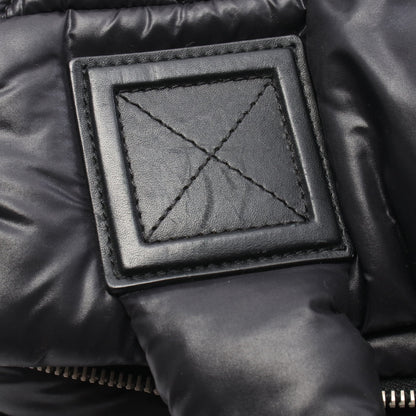 コココクーン ハンドバッグ ナイロン レザー ブラック シルバー金具 シャネル バッグ CHANEL
