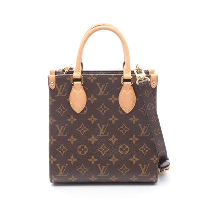 サックプラBB モノグラム 2WAY ハンドバッグ PVC レザー ブラウン ルイヴィトン バッグ LOUIS VUITTON