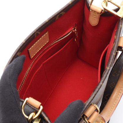 サックプラBB モノグラム 2WAY ハンドバッグ PVC レザー ブラウン ルイヴィトン バッグ LOUIS VUITTON