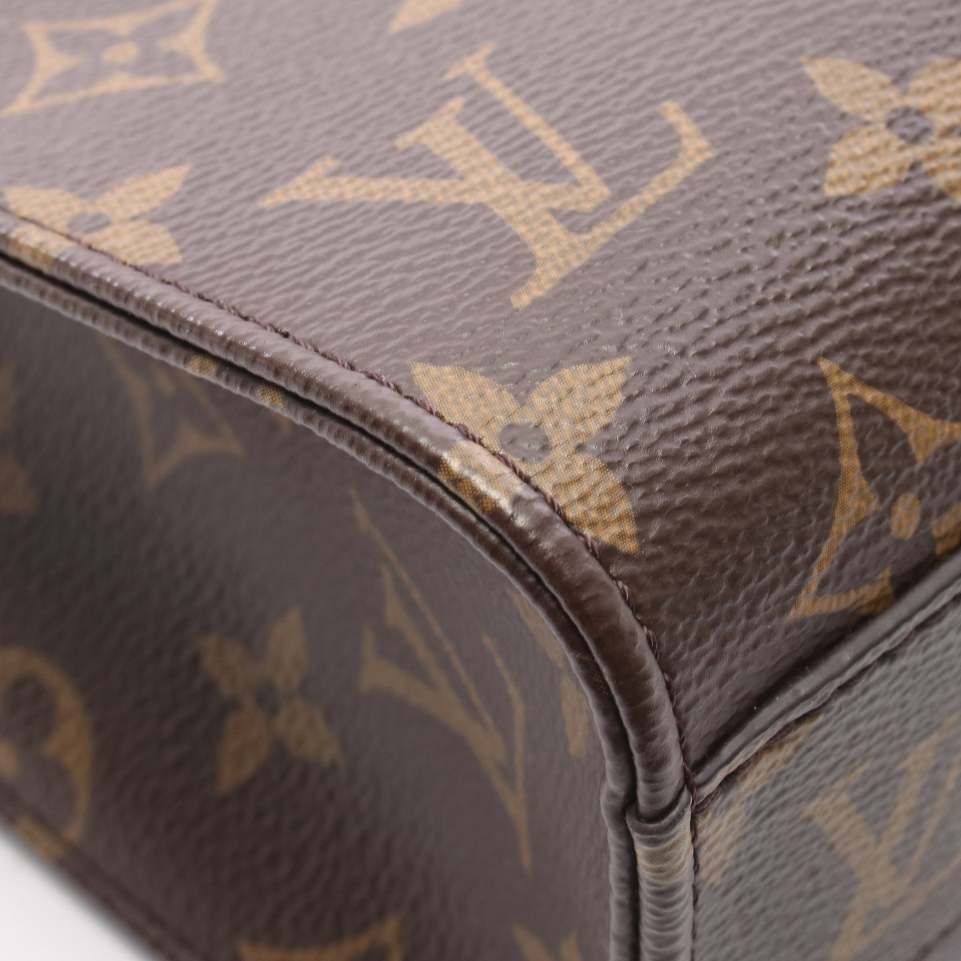 サックプラBB モノグラム 2WAY ハンドバッグ PVC レザー ブラウン ルイヴィトン バッグ LOUIS VUITTON