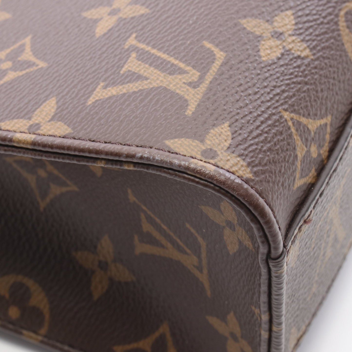 サックプラBB モノグラム 2WAY ハンドバッグ PVC レザー ブラウン ルイヴィトン バッグ LOUIS VUITTON