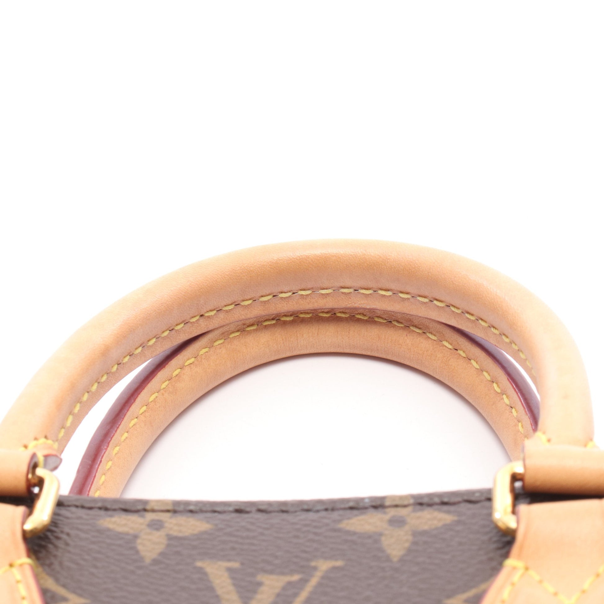 サックプラBB モノグラム 2WAY ハンドバッグ PVC レザー ブラウン ルイヴィトン バッグ LOUIS VUITTON