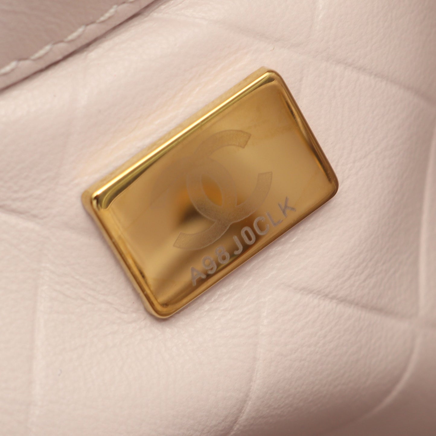 マトラッセ バケットバッグ チェーンショルダーバッグ レザー ライトピンク ゴールド金具 シャネル バッグ CHANEL