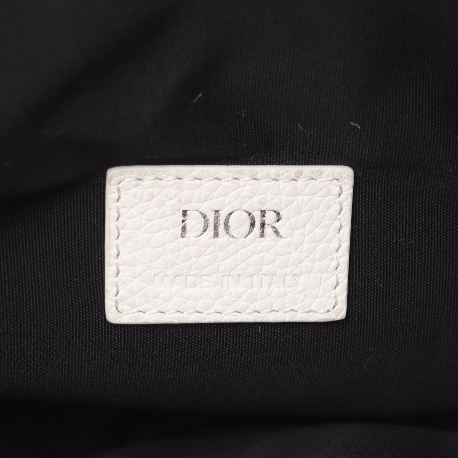 サドルバッグ ボディバッグ レザー ホワイト クリスチャンディオール バッグ Christian Dior
