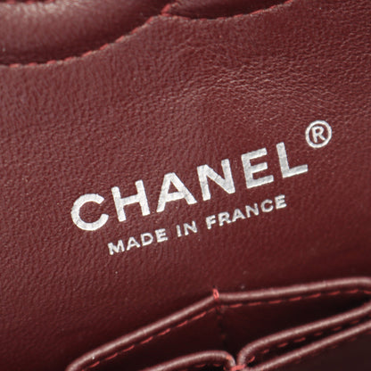 マトラッセ Wフラップ Wチェーンショルダーバッグ キャビアスキン ブラック シルバー金具 シャネル バッグ CHANEL