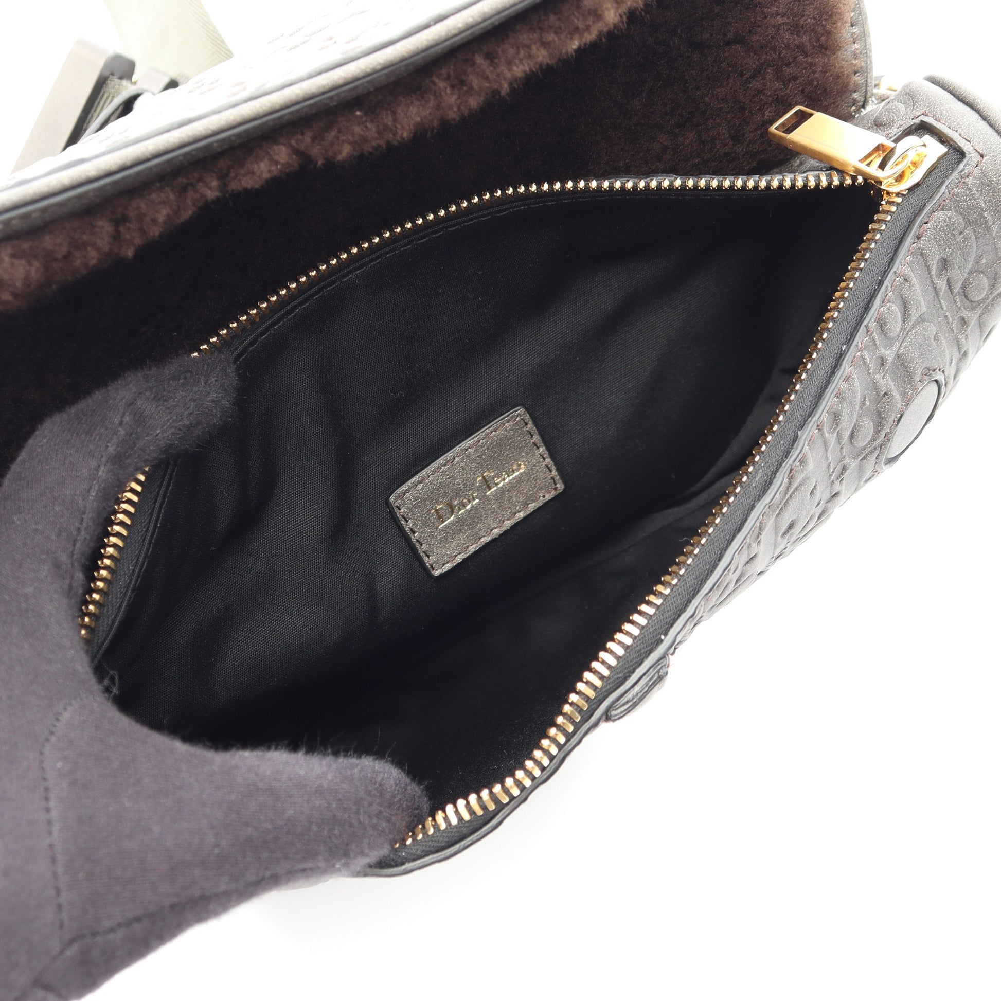 TEARS ティアーズ サドルバッグ ボディバッグ レザー グレー クリスチャンディオール バッグ Christian Dior