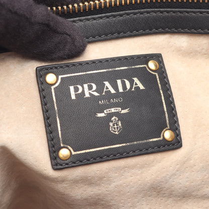 SOFT CALF 2WAY ハンドバッグ トートバッグ レザー ブラック プラダ バッグ PRADA