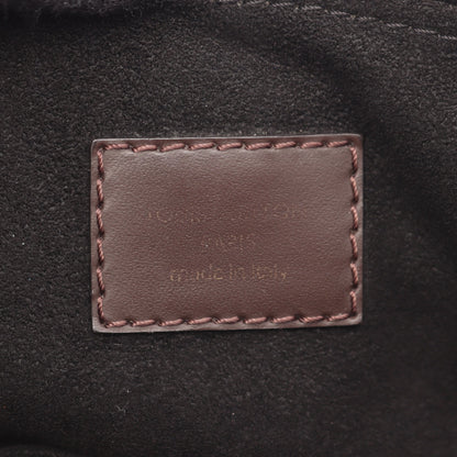 ノルマンディー ダミエエベヌ ノワール 2WAY ハンドバッグ PVC レザー ブラウン ブラック ルイヴィトン バッグ LOUIS VUITTON