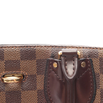 ノルマンディー ダミエエベヌ ノワール 2WAY ハンドバッグ PVC レザー ブラウン ブラック ルイヴィトン バッグ LOUIS VUITTON