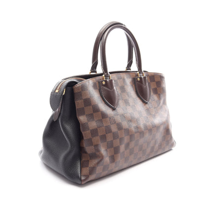 ノルマンディー ダミエエベヌ ノワール 2WAY ハンドバッグ PVC レザー ブラウン ブラック ルイヴィトン バッグ LOUIS VUITTON