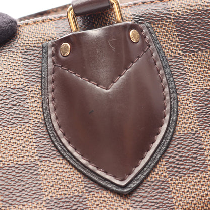 ノルマンディー ダミエエベヌ ノワール 2WAY ハンドバッグ PVC レザー ブラウン ブラック ルイヴィトン バッグ LOUIS VUITTON