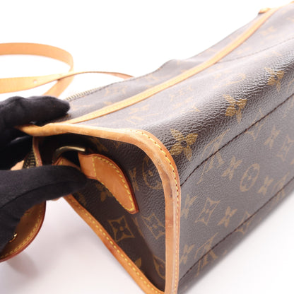 ポパンクール ロン モノグラム ショルダーバッグ PVC レザー ブラウン ルイヴィトン バッグ LOUIS VUITTON