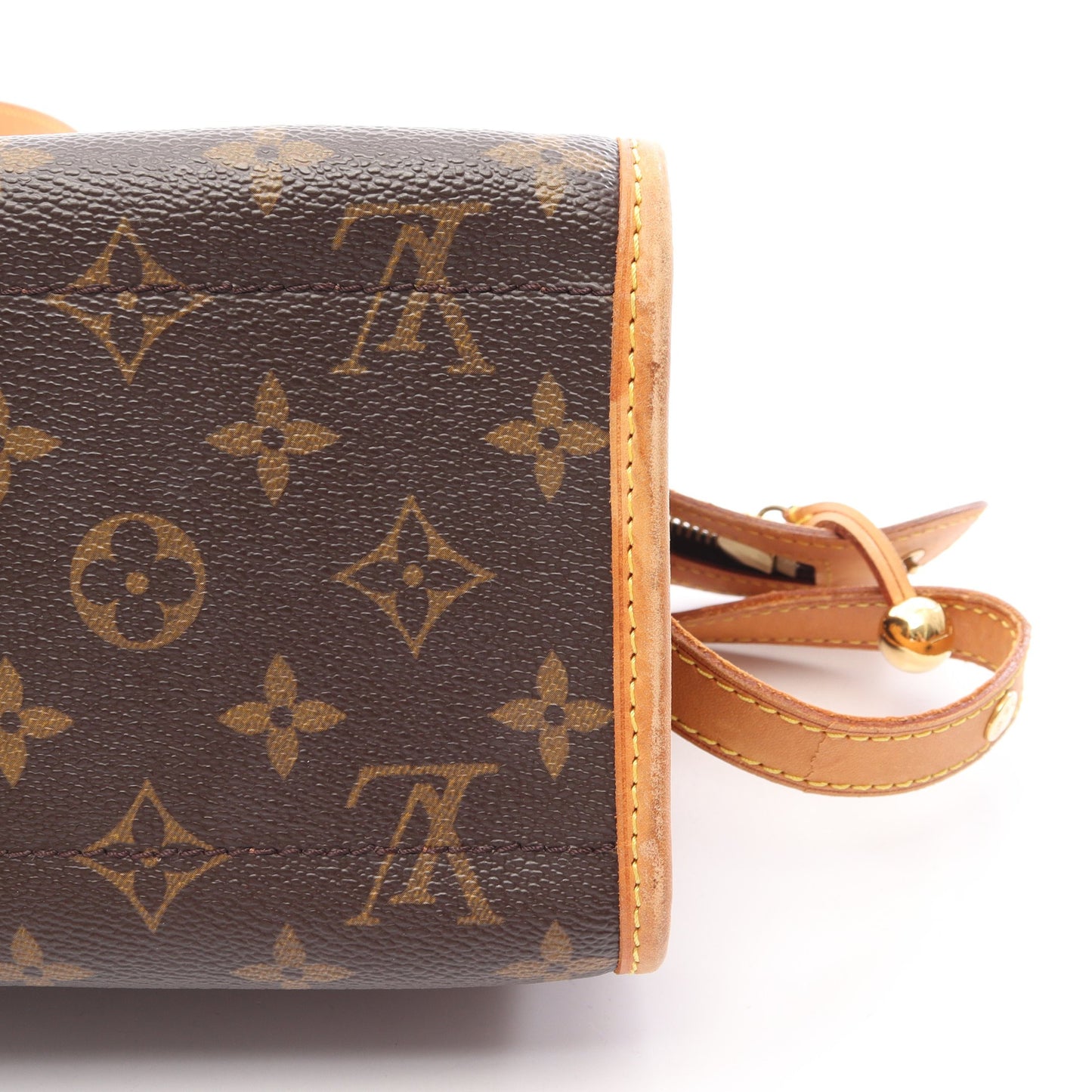 ポパンクール ロン モノグラム ショルダーバッグ PVC レザー ブラウン ルイヴィトン バッグ LOUIS VUITTON