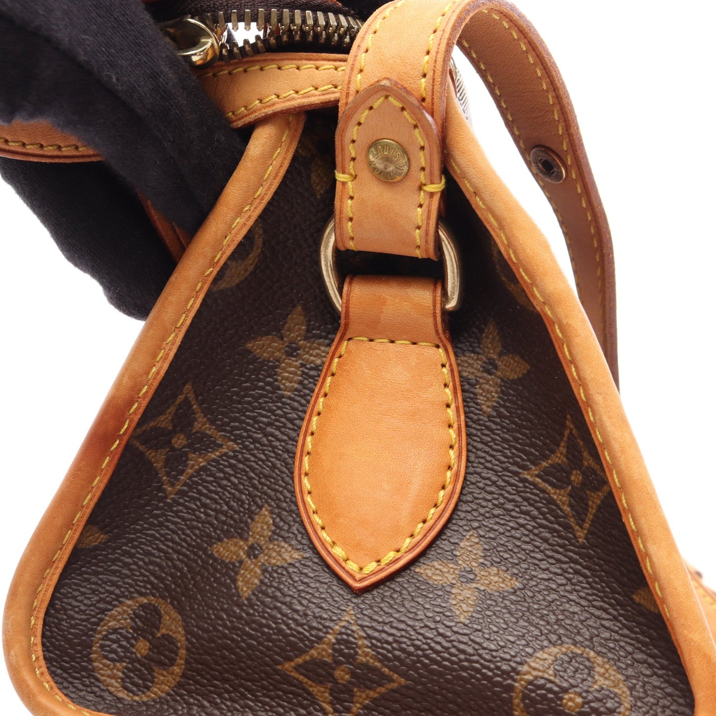 ポパンクール ロン モノグラム ショルダーバッグ PVC レザー ブラウン ルイヴィトン バッグ LOUIS VUITTON