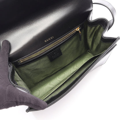 ダブルG ショルダーバッグ レザー ブラック グッチ バッグ GUCCI