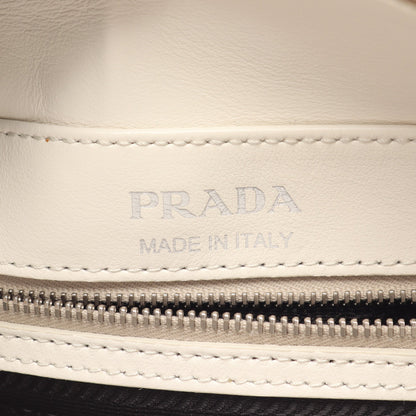 ダイアグラム 2WAY ハンドバッグ レザー ホワイト プラダ バッグ PRADA