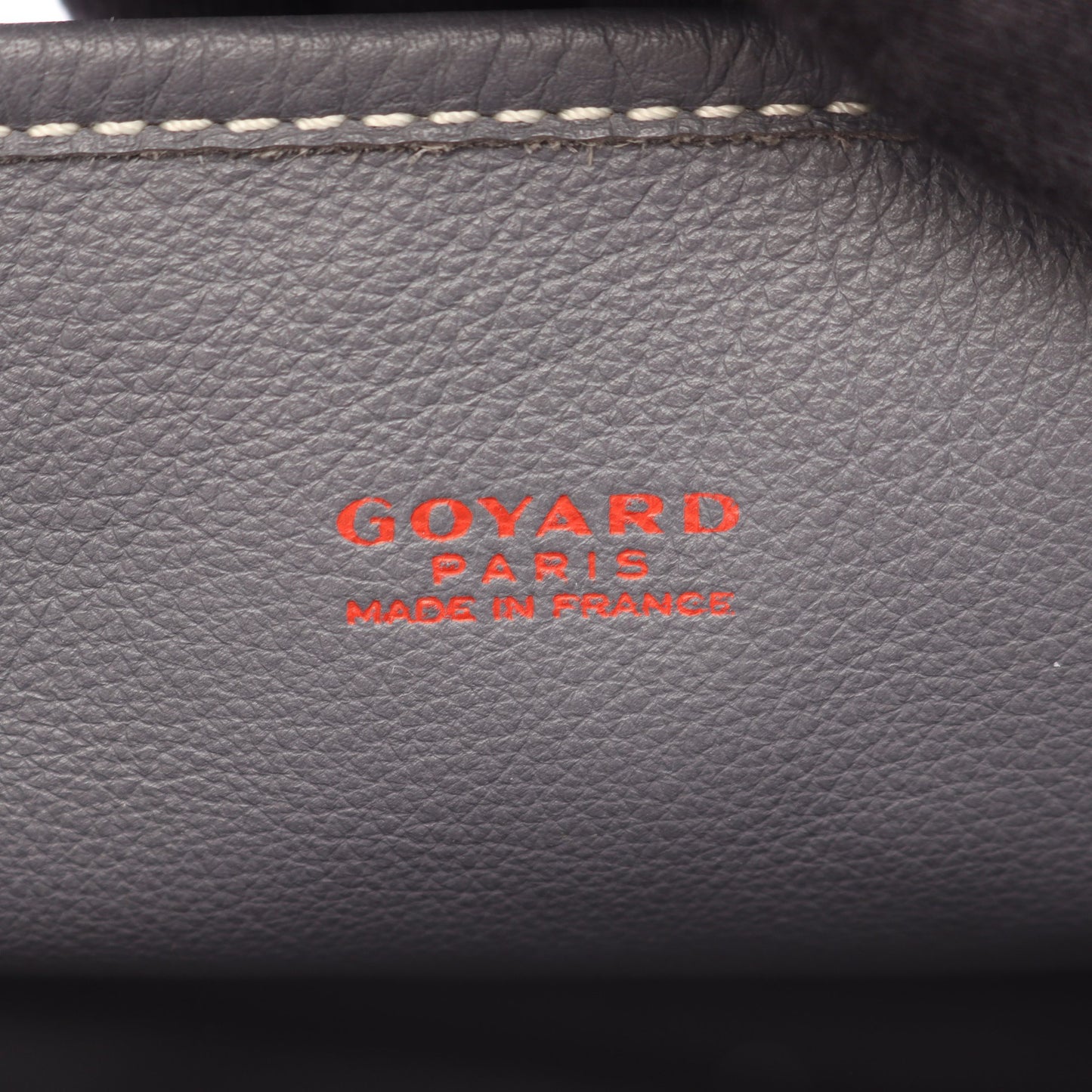 アンジュ ミニポーチ リバーシブル ハンドバッグ トートバッグ コーティングキャンバス レザー グレー ゴヤール バッグ GOYARD