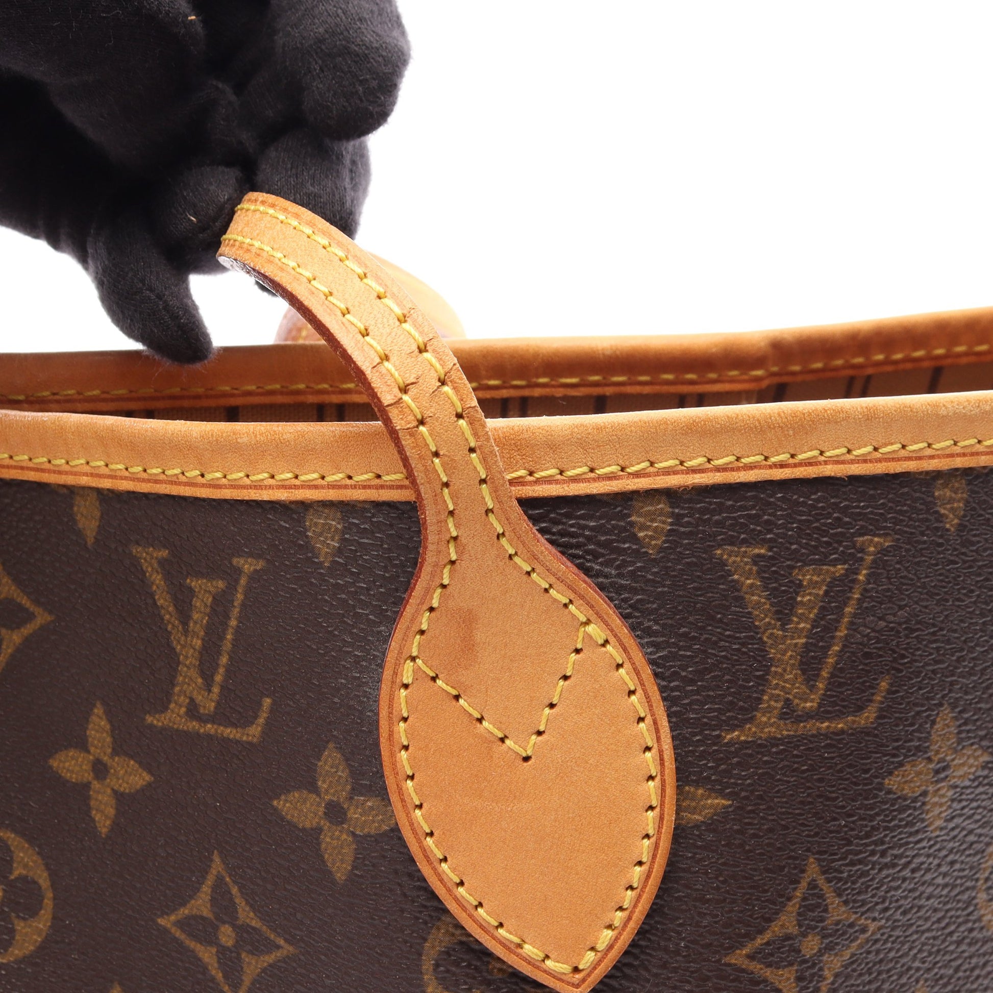 ネヴァーフルMM モノグラム ショルダーバッグ トートバッグ PVC レザー ブラウン ルイヴィトン バッグ LOUIS VUITTON