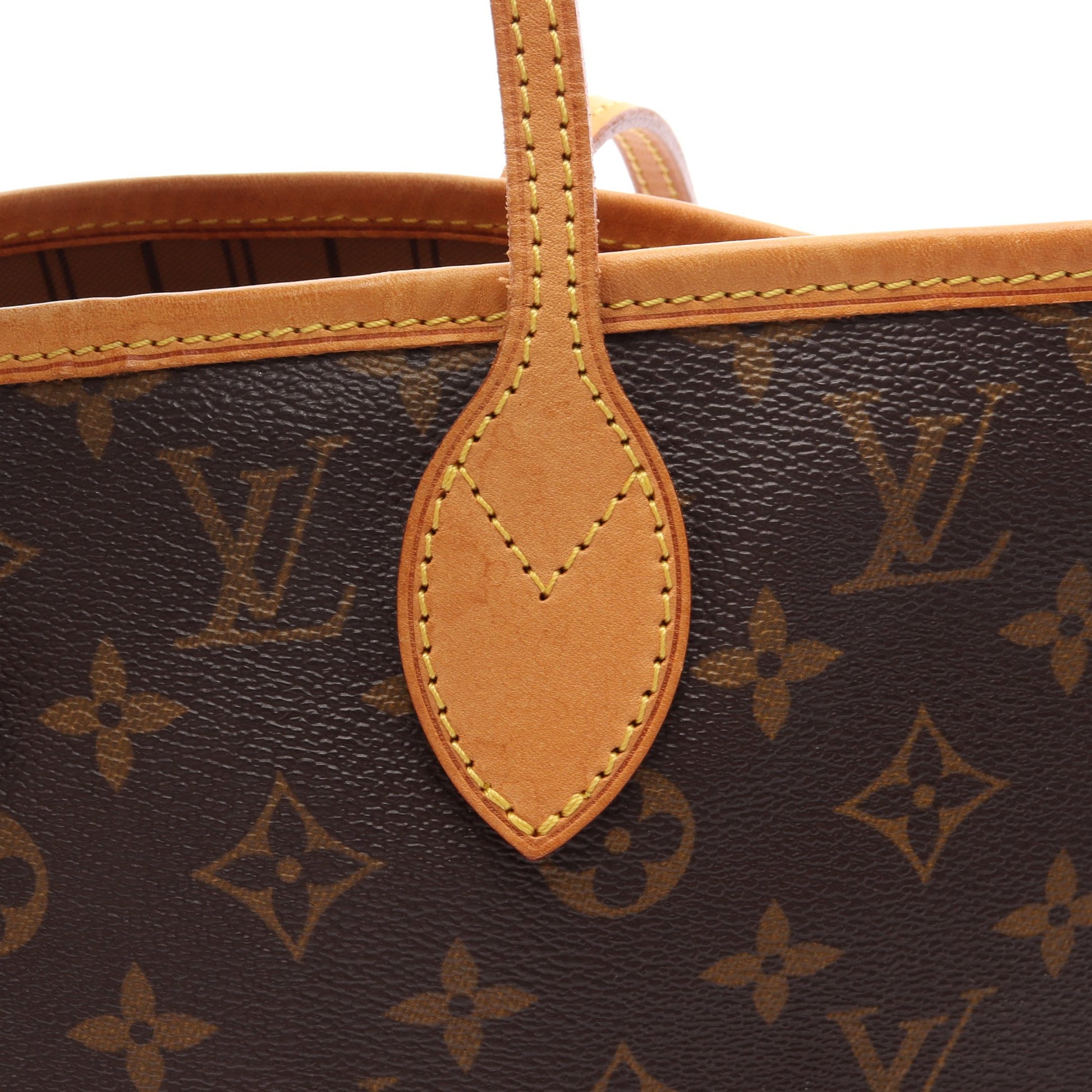 ネヴァーフルMM モノグラム ショルダーバッグ トートバッグ PVC レザー ブラウン ルイヴィトン バッグ LOUIS VUITTON
