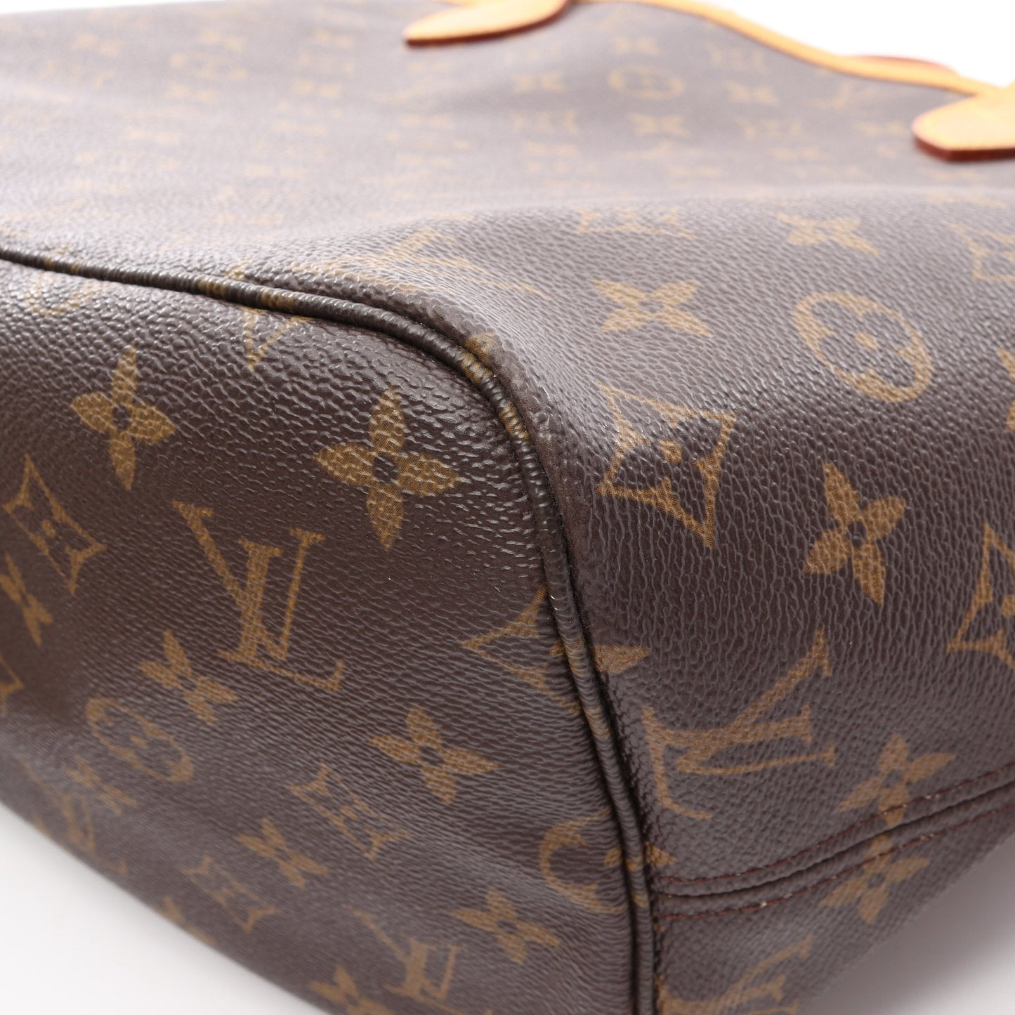 ネヴァーフルMM モノグラム ショルダーバッグ トートバッグ PVC レザー ブラウン ルイヴィトン バッグ LOUIS VUITTON