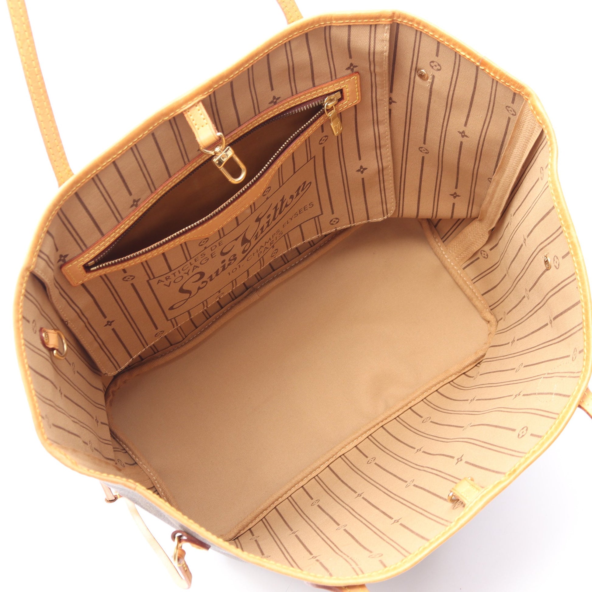 ネヴァーフルMM モノグラム ショルダーバッグ トートバッグ PVC レザー ブラウン ルイヴィトン バッグ LOUIS VUITTON