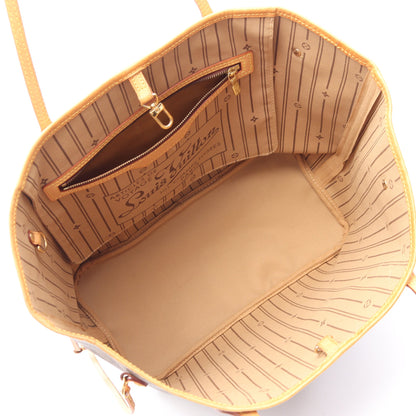 ネヴァーフルMM モノグラム ショルダーバッグ トートバッグ PVC レザー ブラウン ルイヴィトン バッグ LOUIS VUITTON