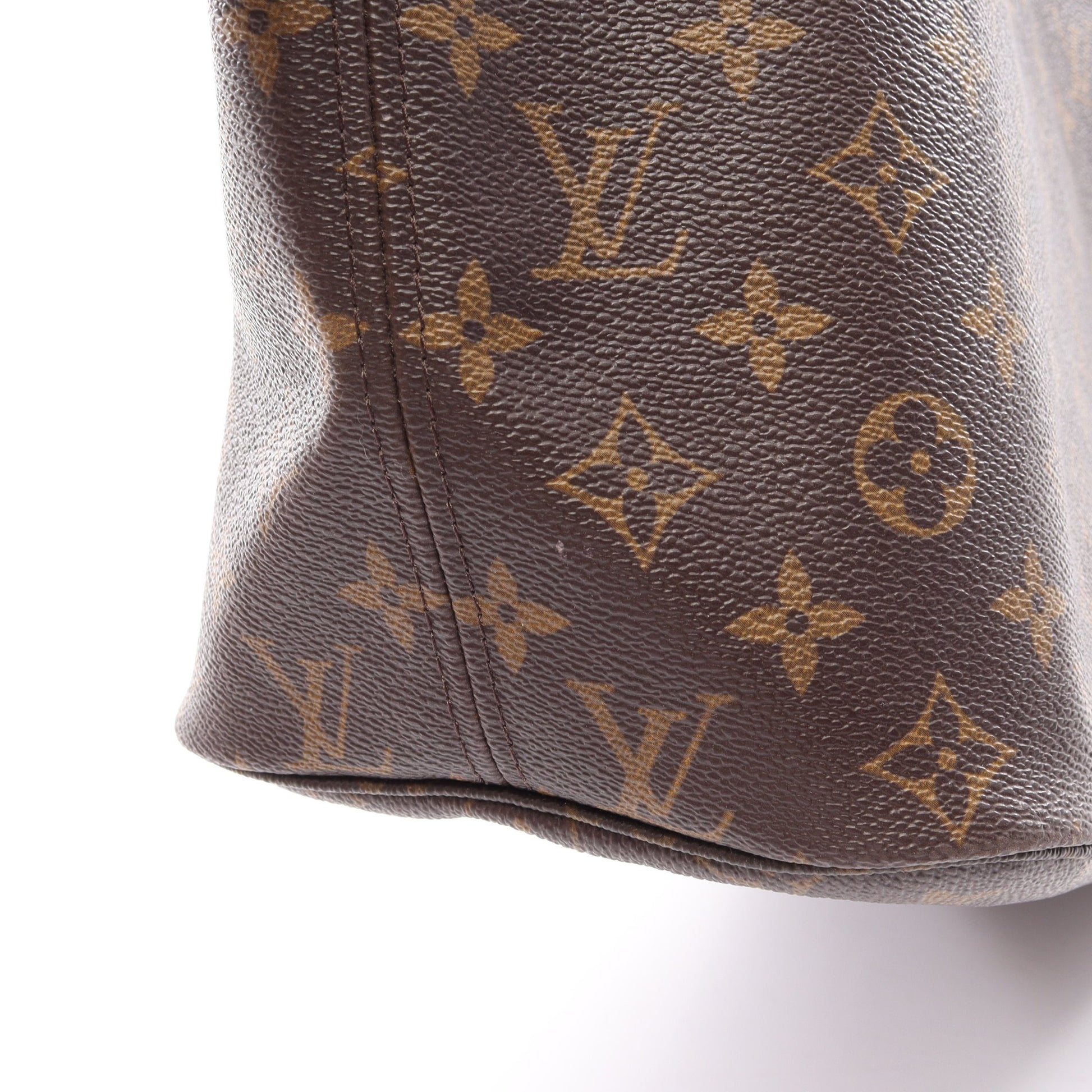 ネヴァーフルMM モノグラム ショルダーバッグ トートバッグ PVC レザー ブラウン ルイヴィトン バッグ LOUIS VUITTON
