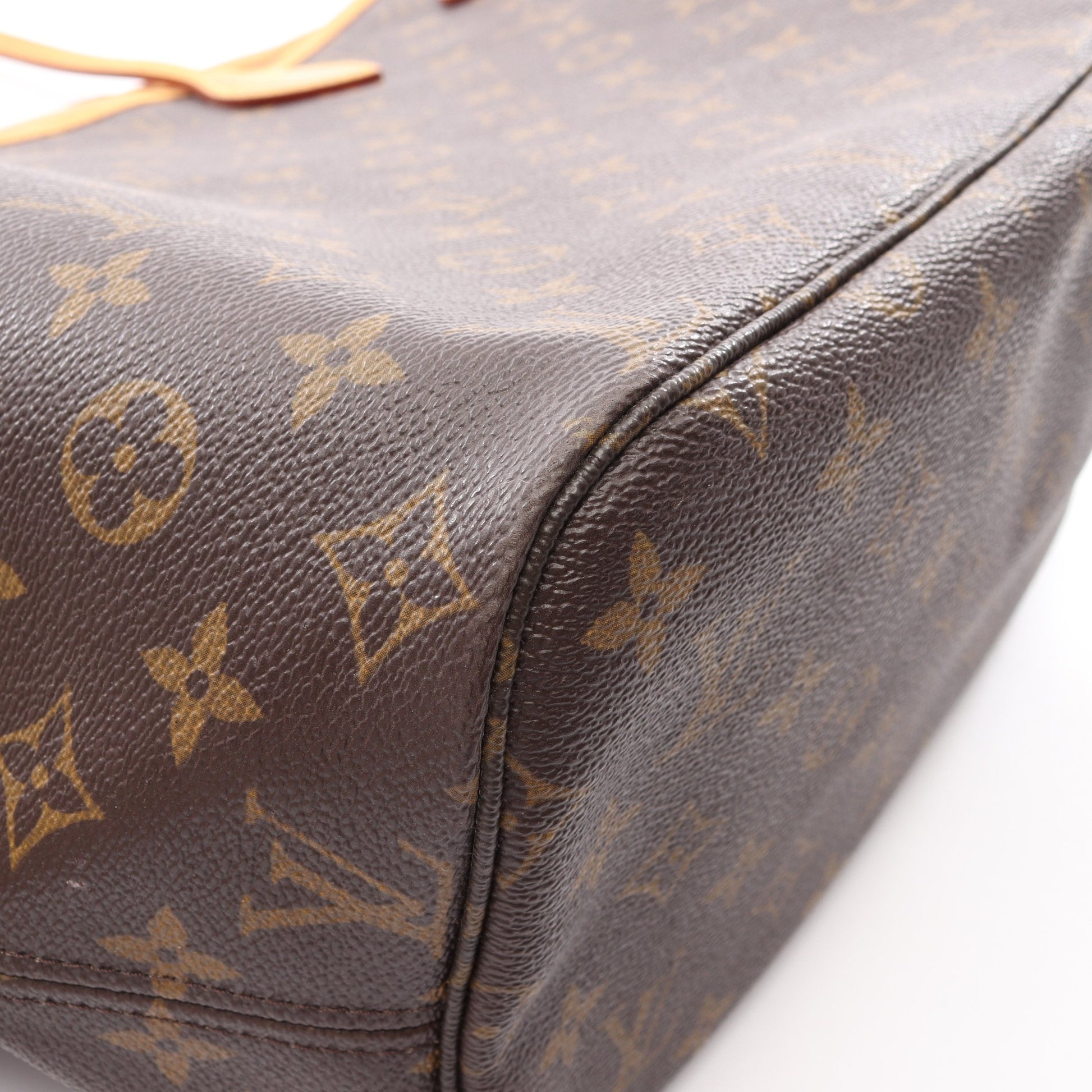 ネヴァーフルMM モノグラム ショルダーバッグ トートバッグ PVC レザー ブラウン ルイヴィトン バッグ LOUIS VUITTON