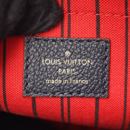 モンテーニュMM モノグラムアンプラント マリーヌルージュ 2WAY ハンドバッグ レザー ネイビー ルイヴィトン バッグ LOUIS VUITTON