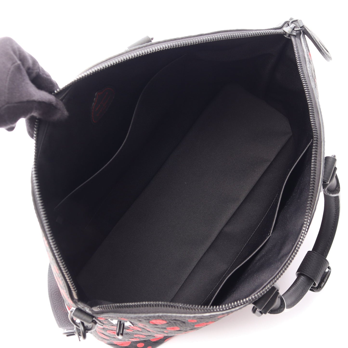 LV × YK ロックイット 2WAY ボストンバッグ レザー ブラック レッド ルイヴィトン バッグ LOUIS VUITTON
