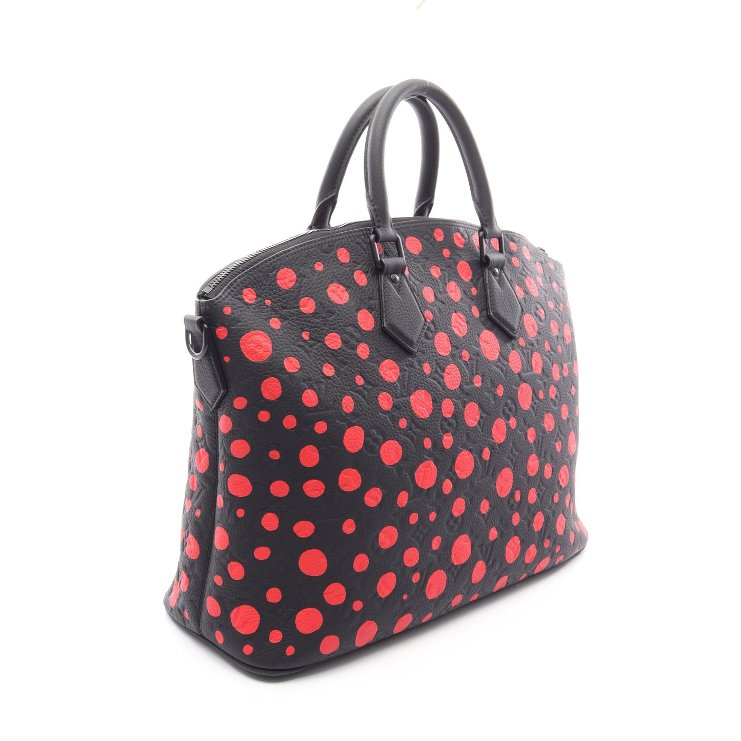 LV × YK ロックイット 2WAY ボストンバッグ レザー ブラック レッド ルイヴィトン バッグ LOUIS VUITTON