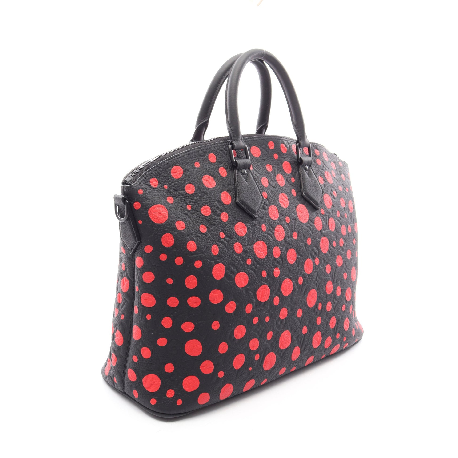 LV × YK ロックイット 2WAY ボストンバッグ レザー ブラック レッド ルイヴィトン バッグ LOUIS VUITTON