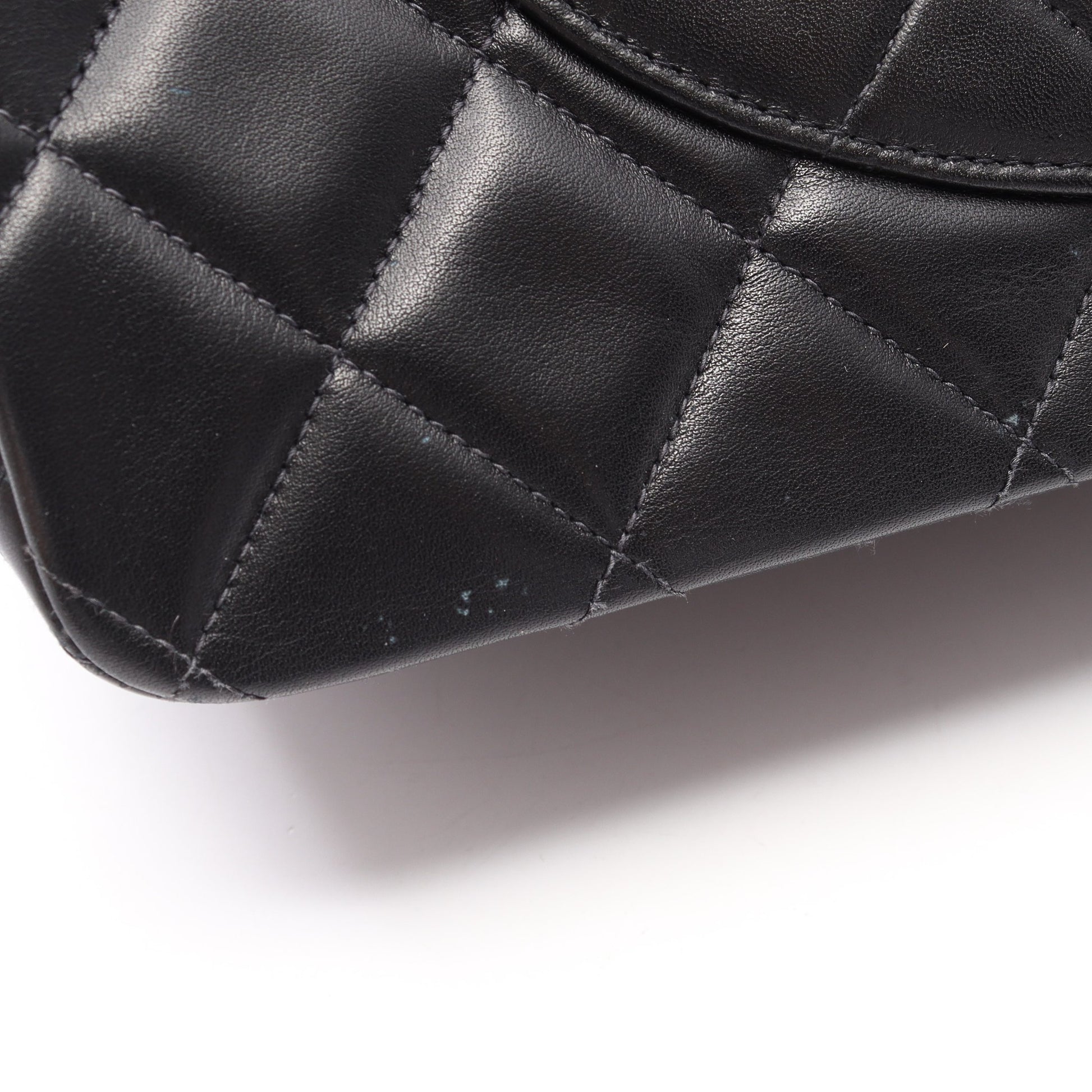 デカマトラッセ34 Wチェーンショルダーバッグ ラムスキン ブラック ゴールド金具 シャネル バッグ CHANEL