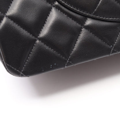 デカマトラッセ34 Wチェーンショルダーバッグ ラムスキン ブラック ゴールド金具 シャネル バッグ CHANEL